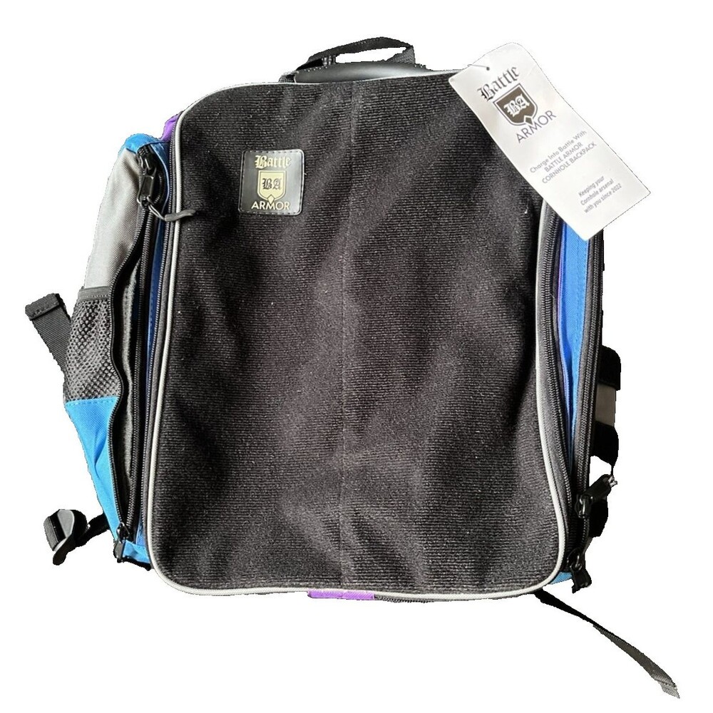 Gladiator Battle Armor Cornhole Backpack for Bags Blue and Black